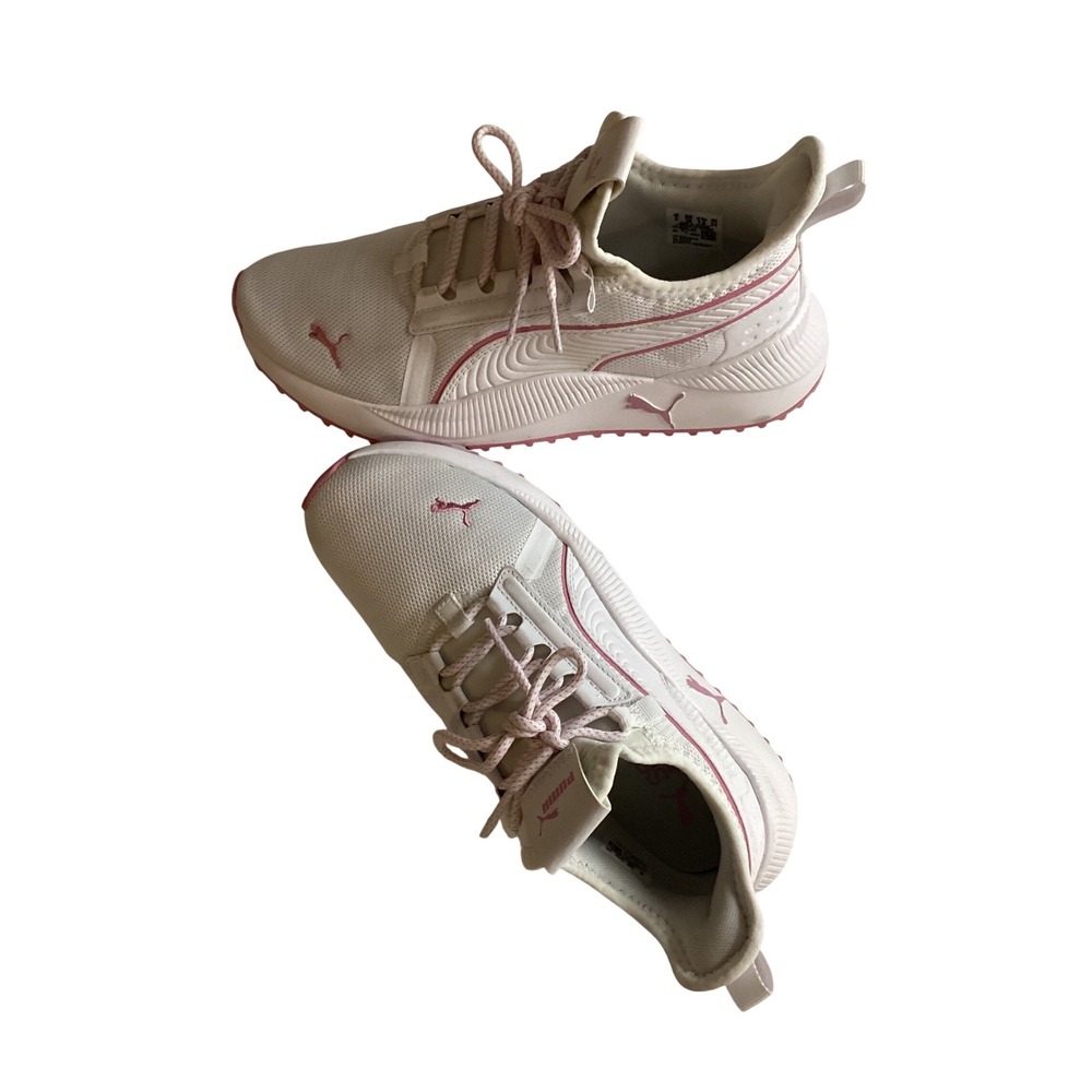 Puma Pacer Future Womens Running Shoes White Pink 381067-01 Size 7.5‎